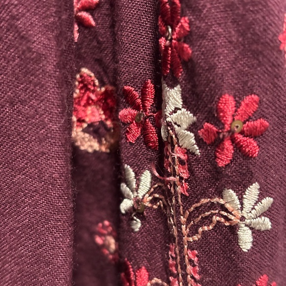 Free People Waiting on a Sunny Day embroidered blouse Size Med ( no size tag) - Picture 4 of 9